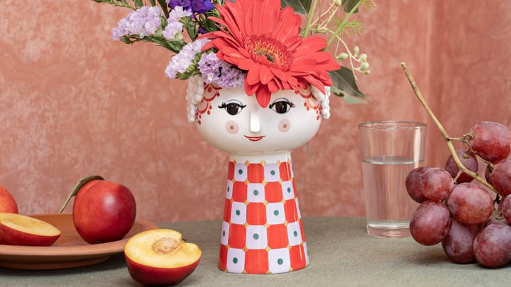 Eva vase 15 cm, Lilla-rød Bjørn Wiinblad