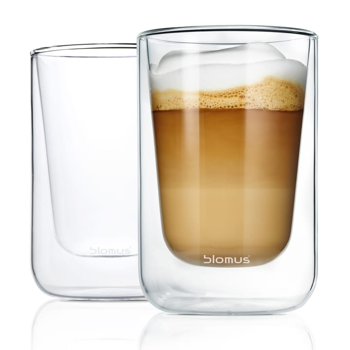 Nero isolerende cappuccino-glas – 2 stk., Klar blomus