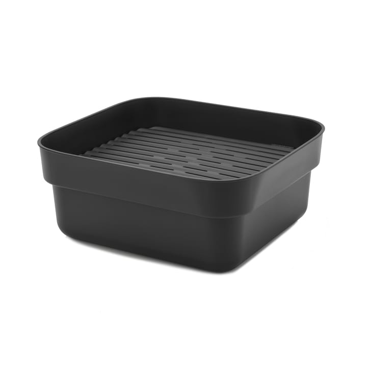Sinkside opvaskebalje med t�ørrebakke 34x37 cm - Mørkegrå - Brabantia