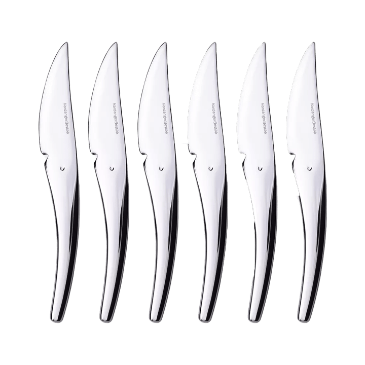 Hardanger frugtkniv 6-pak - Rustfrit stål - Hardanger Bestikk