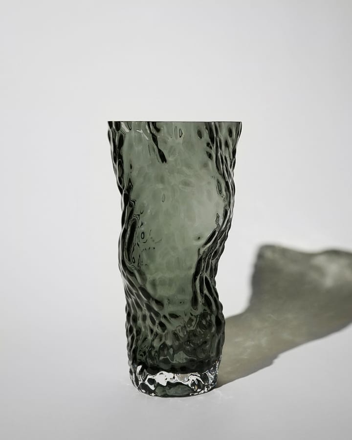 Ostrea Rock vase glas 30 cm, Midnight blue Hein Studio