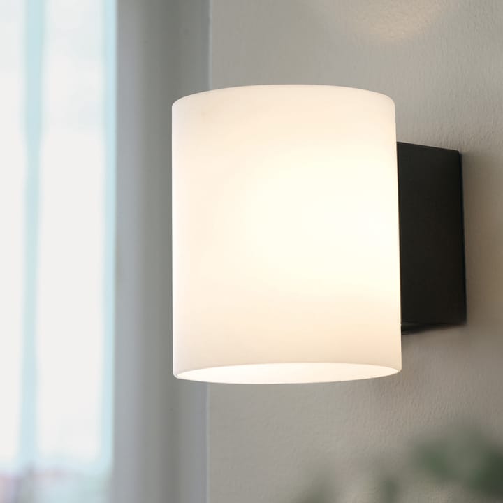 Evoke væglampe small, antracitgrå-hvidt glas Herstal