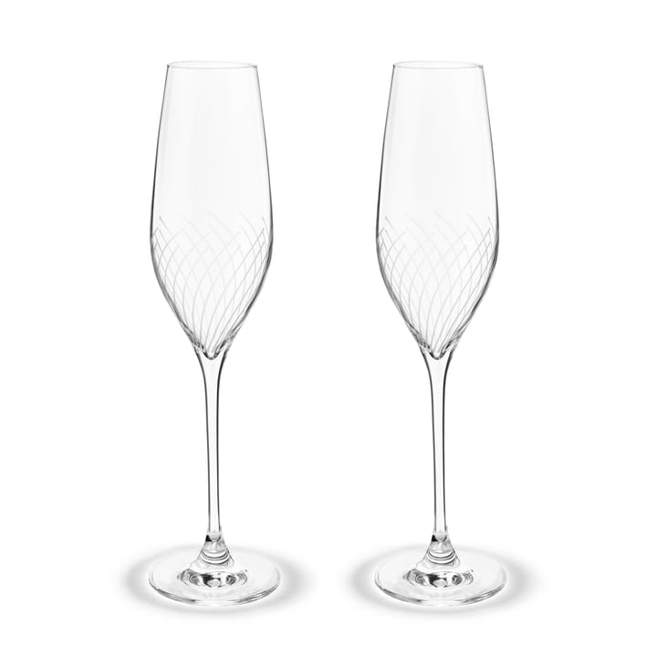 Cabernet Lines champagneglas 29 cl 2-pak, Klar Holmegaard