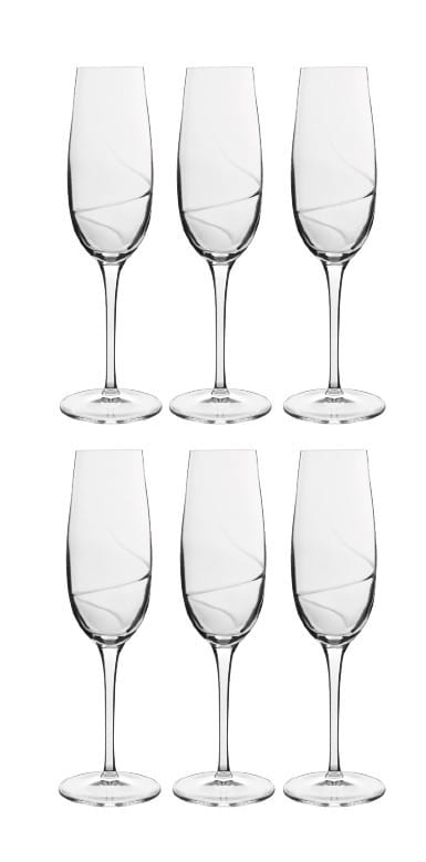Aero champagneglas 6-pak - 23,5 cl - Luigi Bormioli