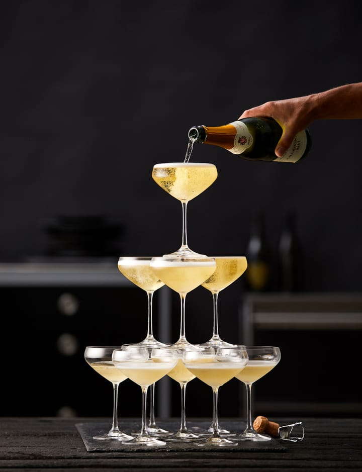 Juvel champagneglas coupe 34 cl 4-pak, Krystal Lyngby Glas