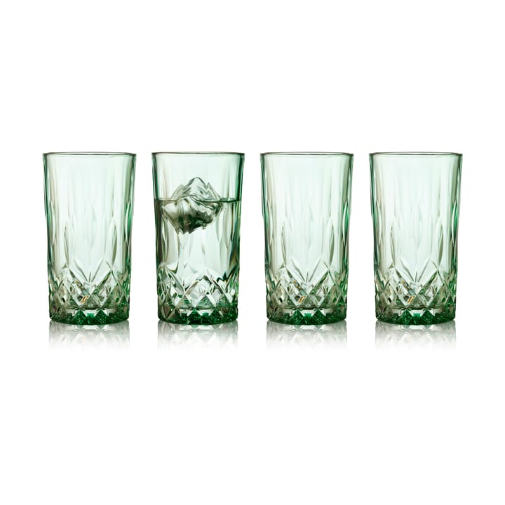 Sorrento highball glas 38 cl 4-pak, Green Lyngby Glas