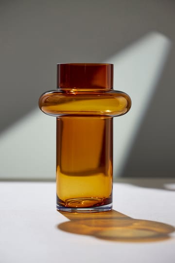 Tube vase glas 20 cm - Amber - Lyngby Glas