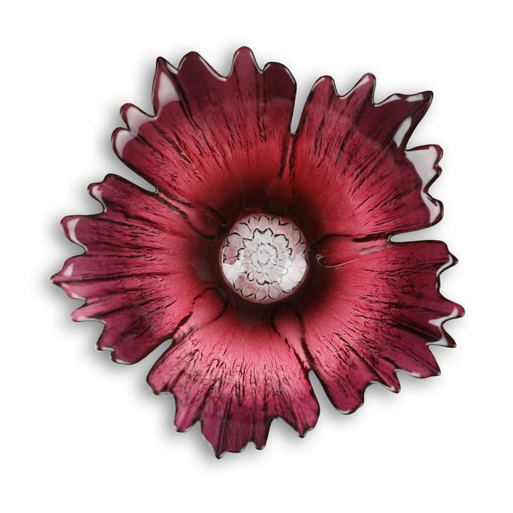 Fleur glasskål rødrosa, Lille Ø19 cm
​ Målerås Glasbruk