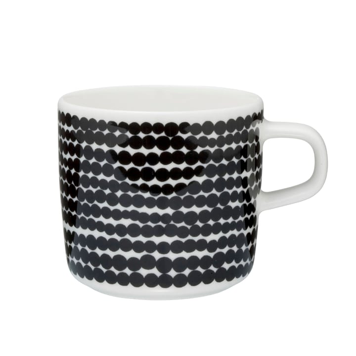 Räsymatto kaffekop  20 cl, sort-hvid Marimekko