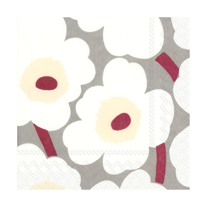 Unikko servietter 33x33 cm 20-pak - Cream - Marimekko