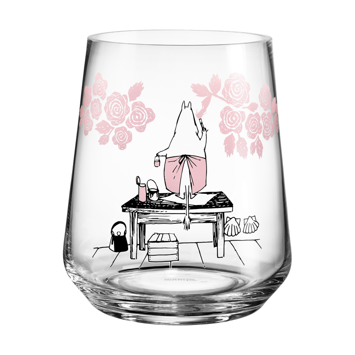 Moomin originals lysestage/vase 17,5 cm - Roses - Muurla