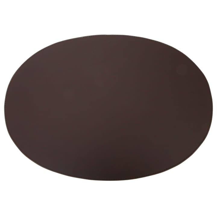 Ørskov dækkeserviet læder oval 47x34 cm, Chocolate Ørskov