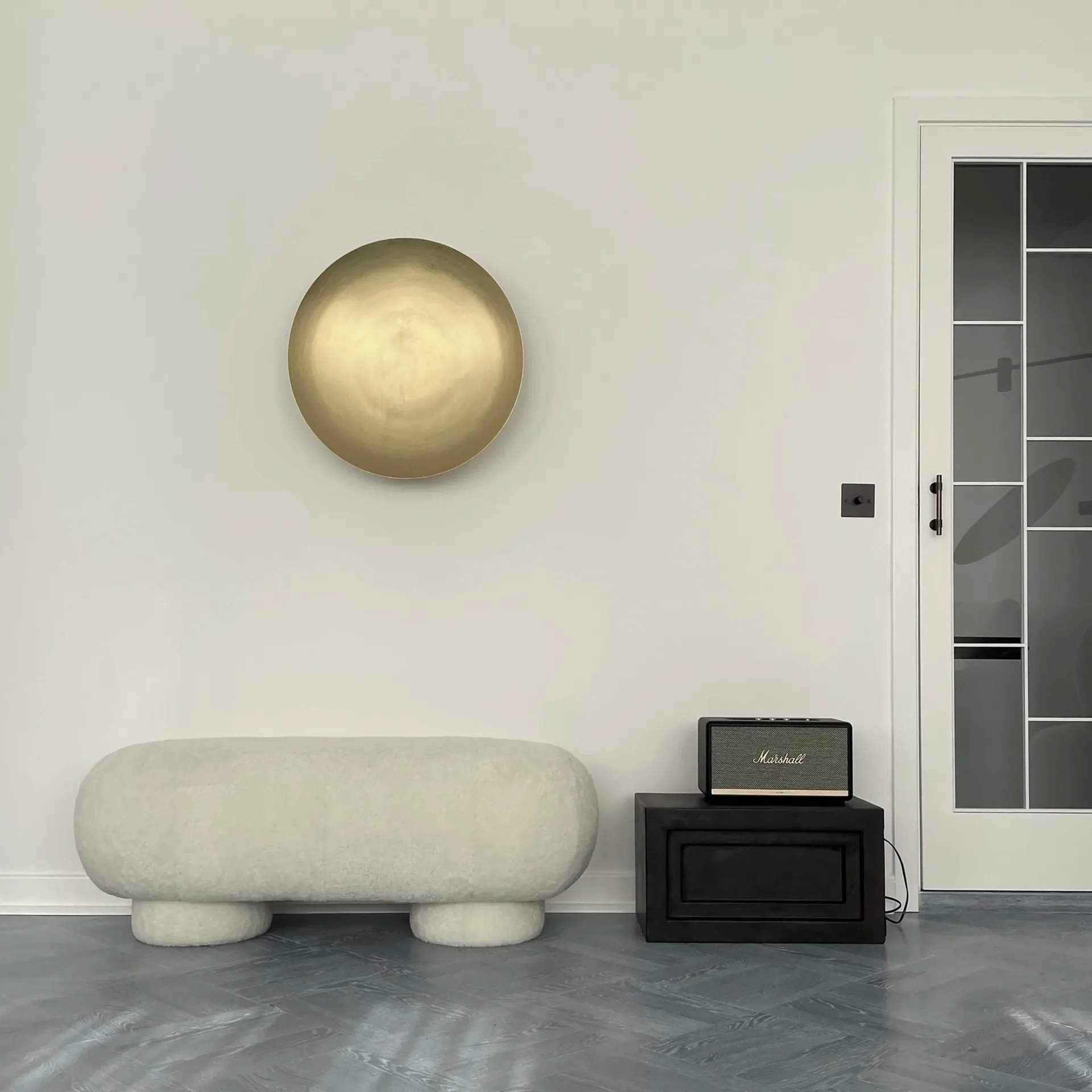 Big Foot bænk fåreskind, Offwhite 101 Copenhagen