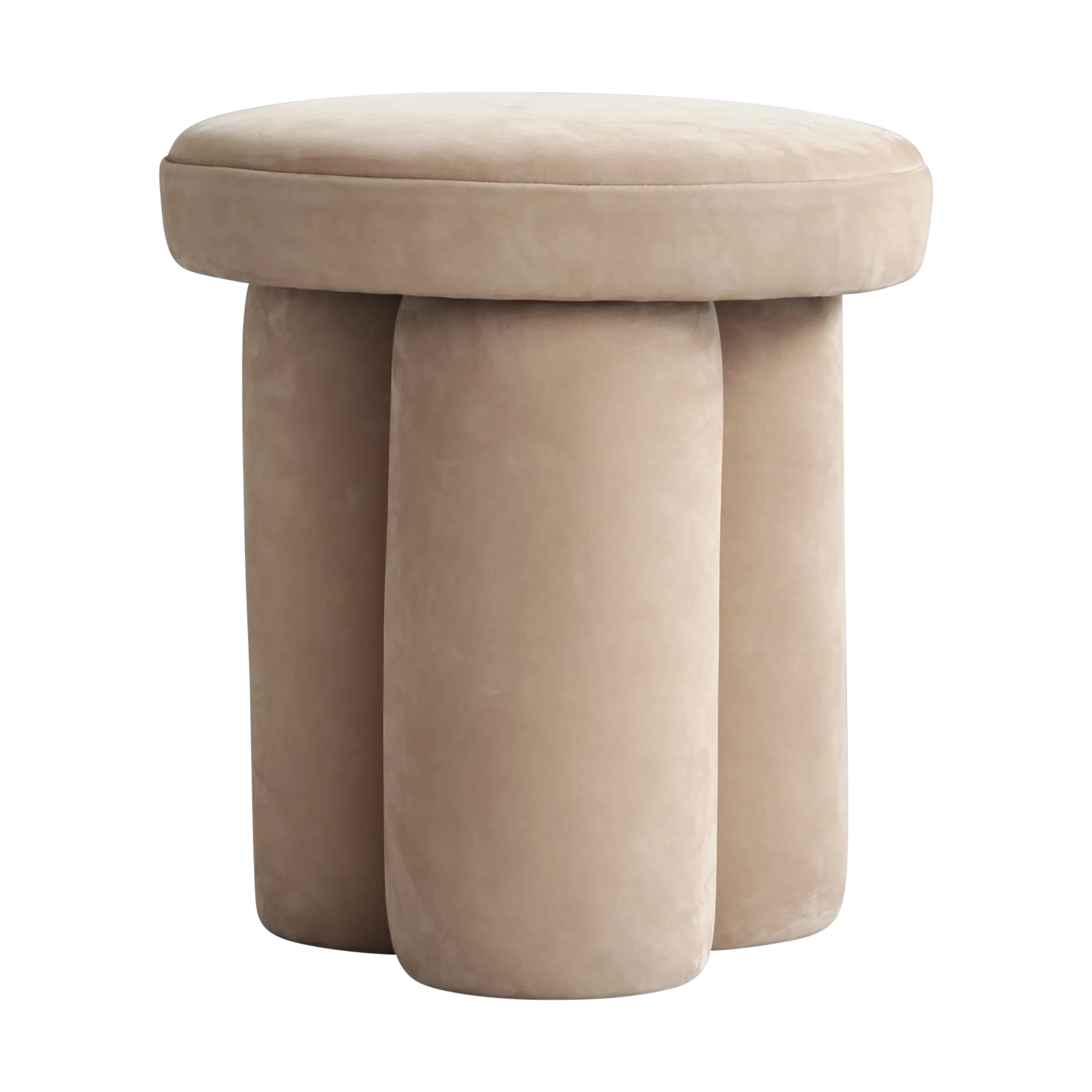 Big Foot skammel Ø38x43 cm, Nubuck 101 Copenhagen