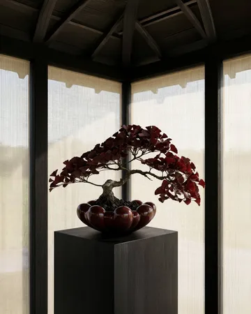 Bloom tray skål stor - Maroon - 101 Copenhagen