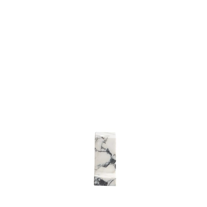 Brick høj lysestage 10,5x12,5 cm, Calacatta 101 Copenhagen