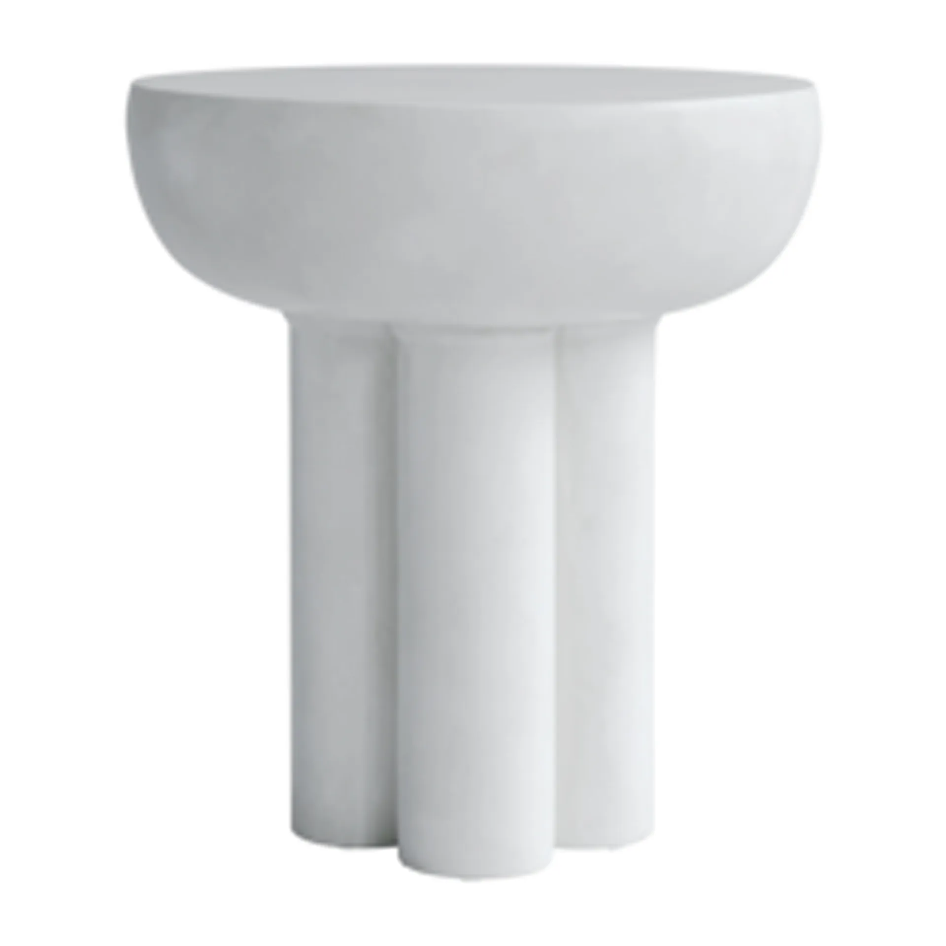 Crown sidebord tall Ø45 cm, Bone white 101 Copenhagen