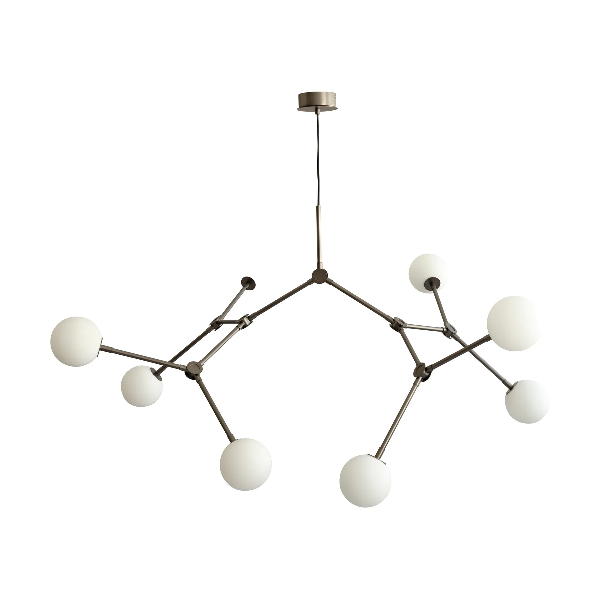 Drop Chandelier Bulp lysekrone grande, Grey 101 Copenhagen