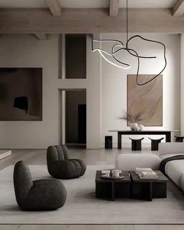 Ghost Chandelier big loftslampe - Burned black - 101 Copenhagen