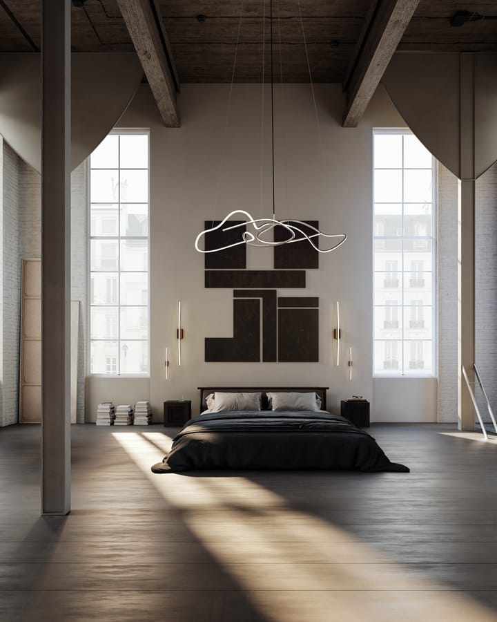 Ghost Chandelier big loftslampe, Chrome 101 Copenhagen