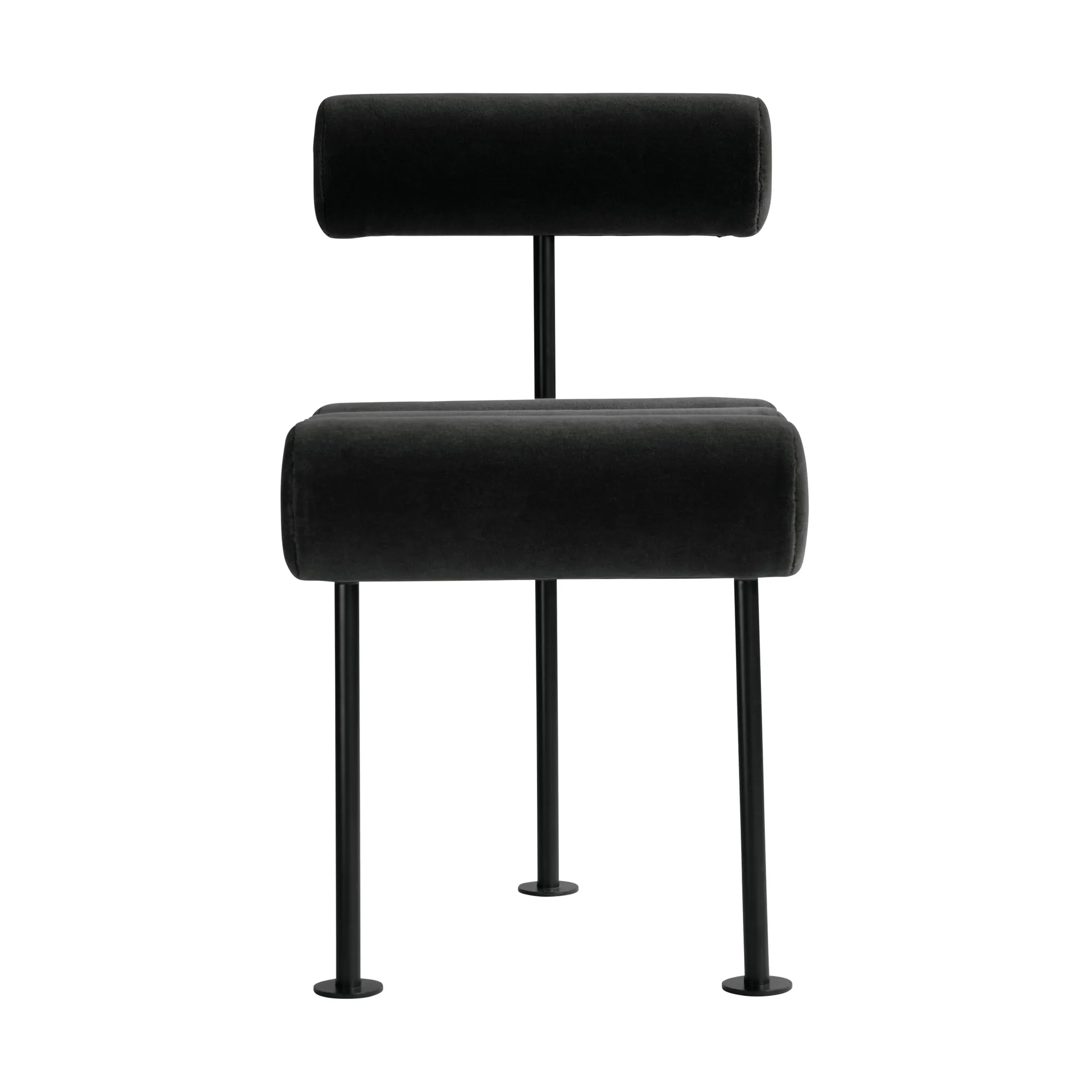 Hiro dining chair, Sort stel-peat 101 Copenhagen