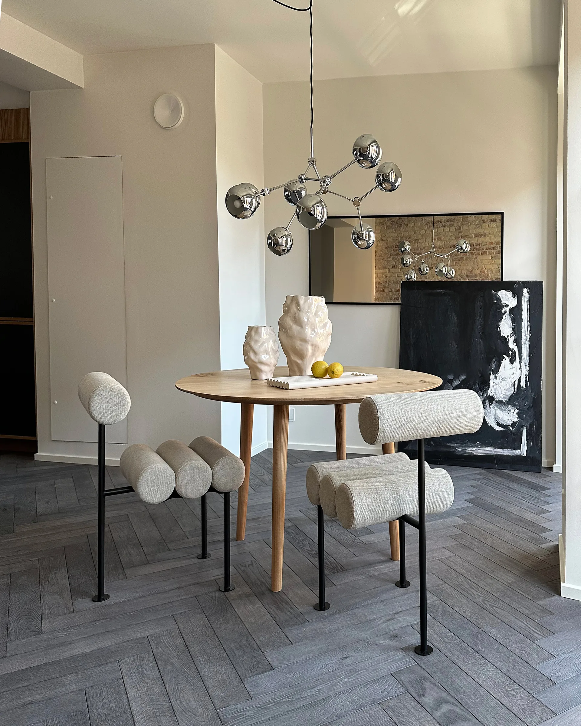 Katachi vase medium, High glaze birch 101 Copenhagen