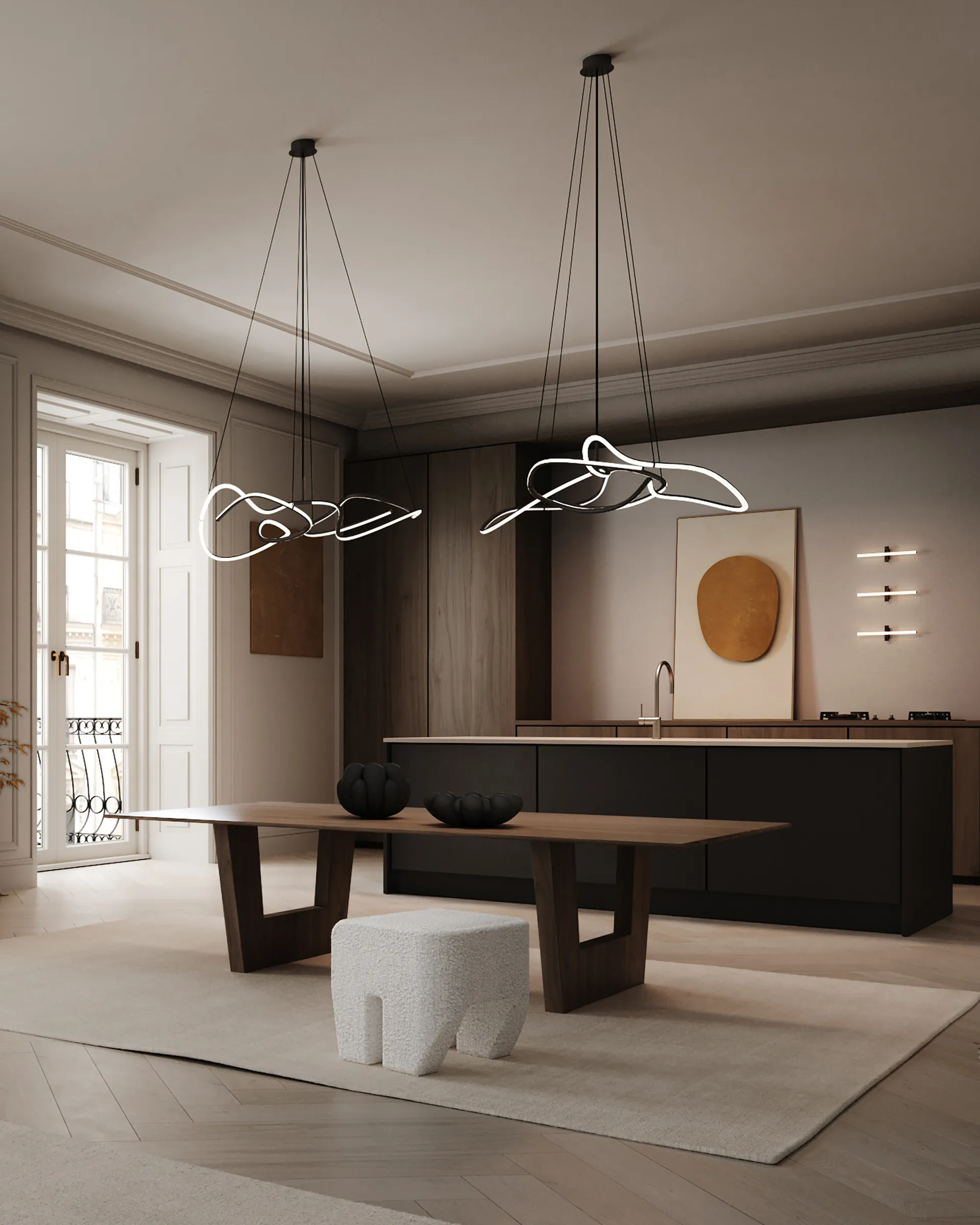 Sculpt skammel, Off white 101 Copenhagen