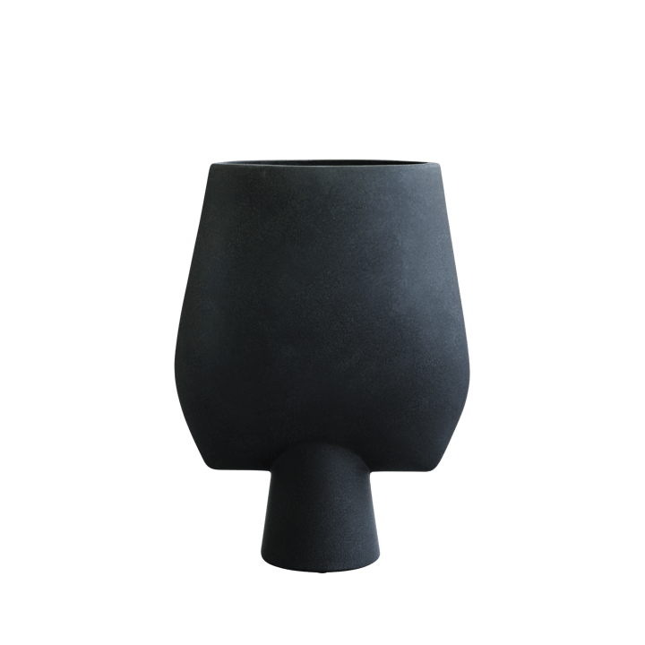 Sphere vase Square Big Ø33 cm - Black  - 101 Copenhagen