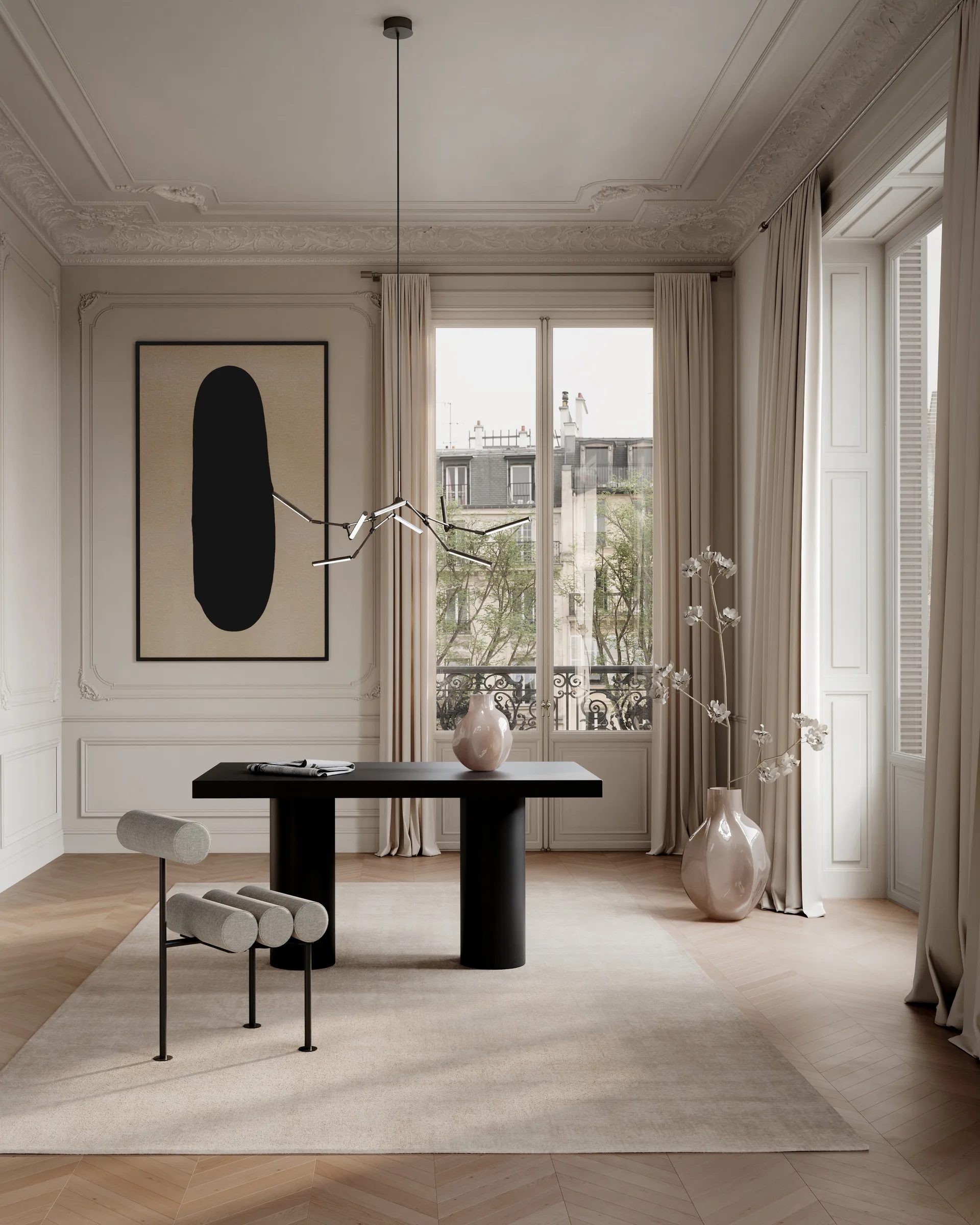 Stick chandelier lysekrone mini, Bronze 101 Copenhagen