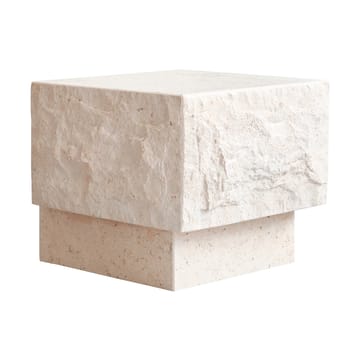 Temple sidebord low 42x40 cm - Chrome-limestone - 101 Copenhagen