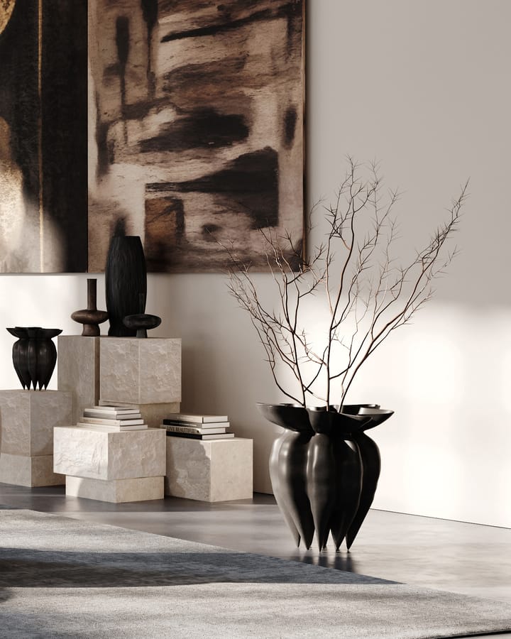 Temple sidebord tall 50x33 cm, Chrome-limestone 101 Copenhagen