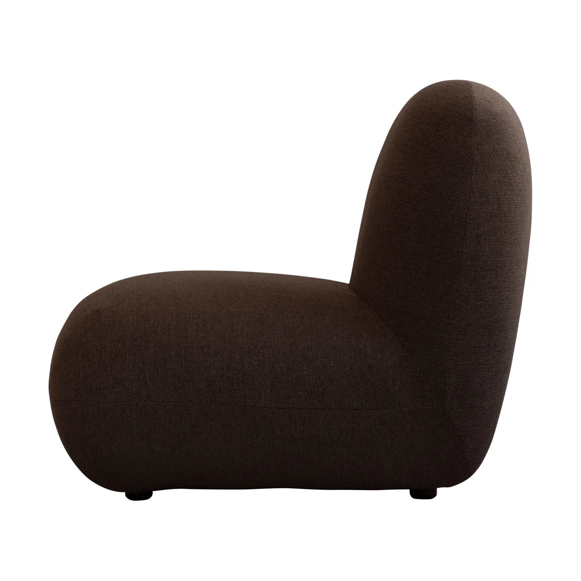 Toe Chair Flat lænestol 92x75 cm, Mørkebrun 101 Copenhagen