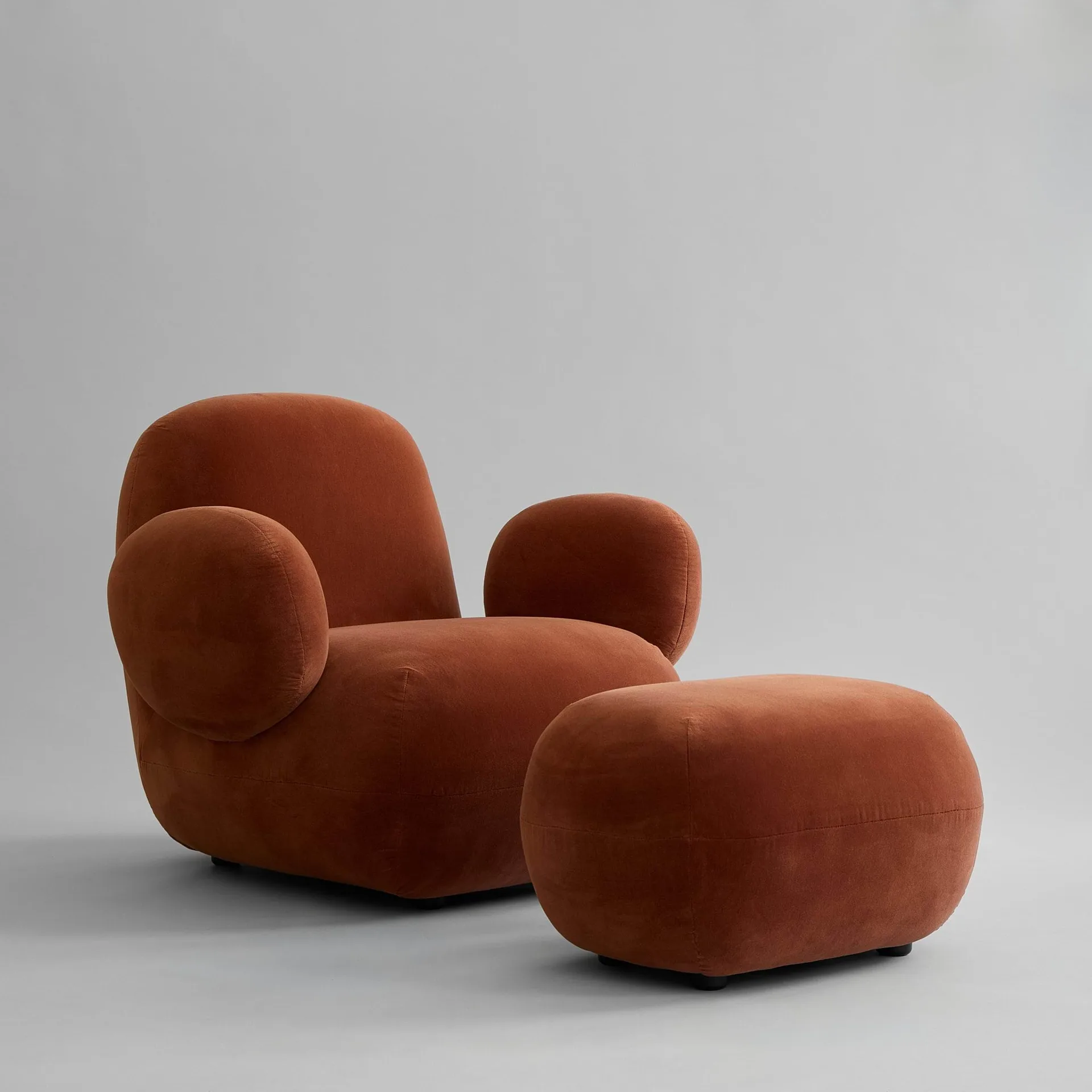 Toe Chair Flat lænestol 92x75 cm, Rust 101 Copenhagen