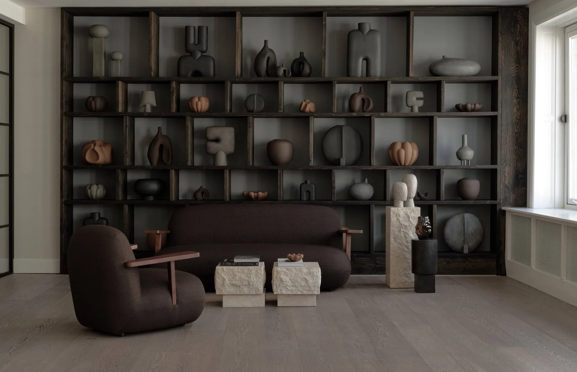 Toe chair lænestol med armlæn, Classic brown oak-mørkebrun 101 Copenhagen