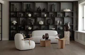 Toe chair lænestol med armlæn - Natural oak-off white - 101 Copenhagen
