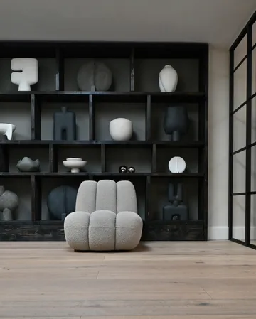 Toe loungelænestol bouclé - Smoked sand - 101 Copenhagen