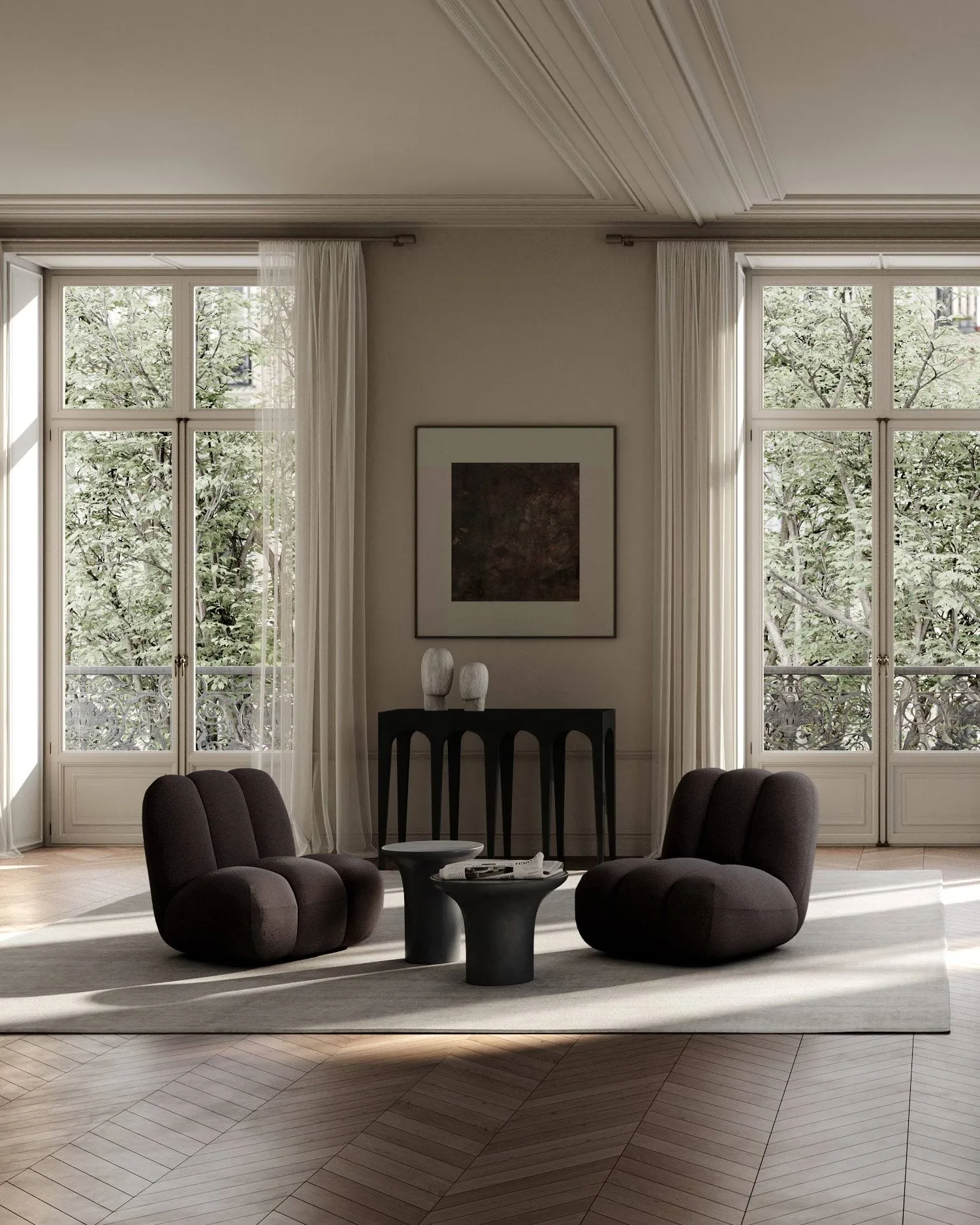 Toe loungelænestol, Mørkebrun 101 Copenhagen