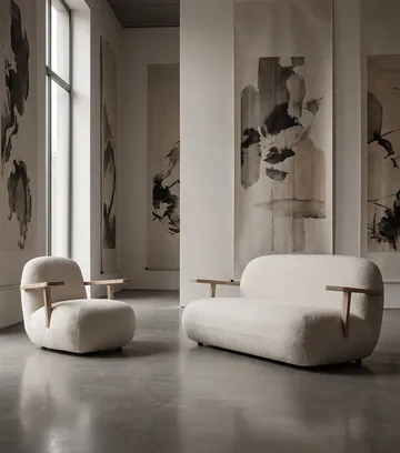 Toe Sofa - Natural oak-off white - 101 Copenhagen