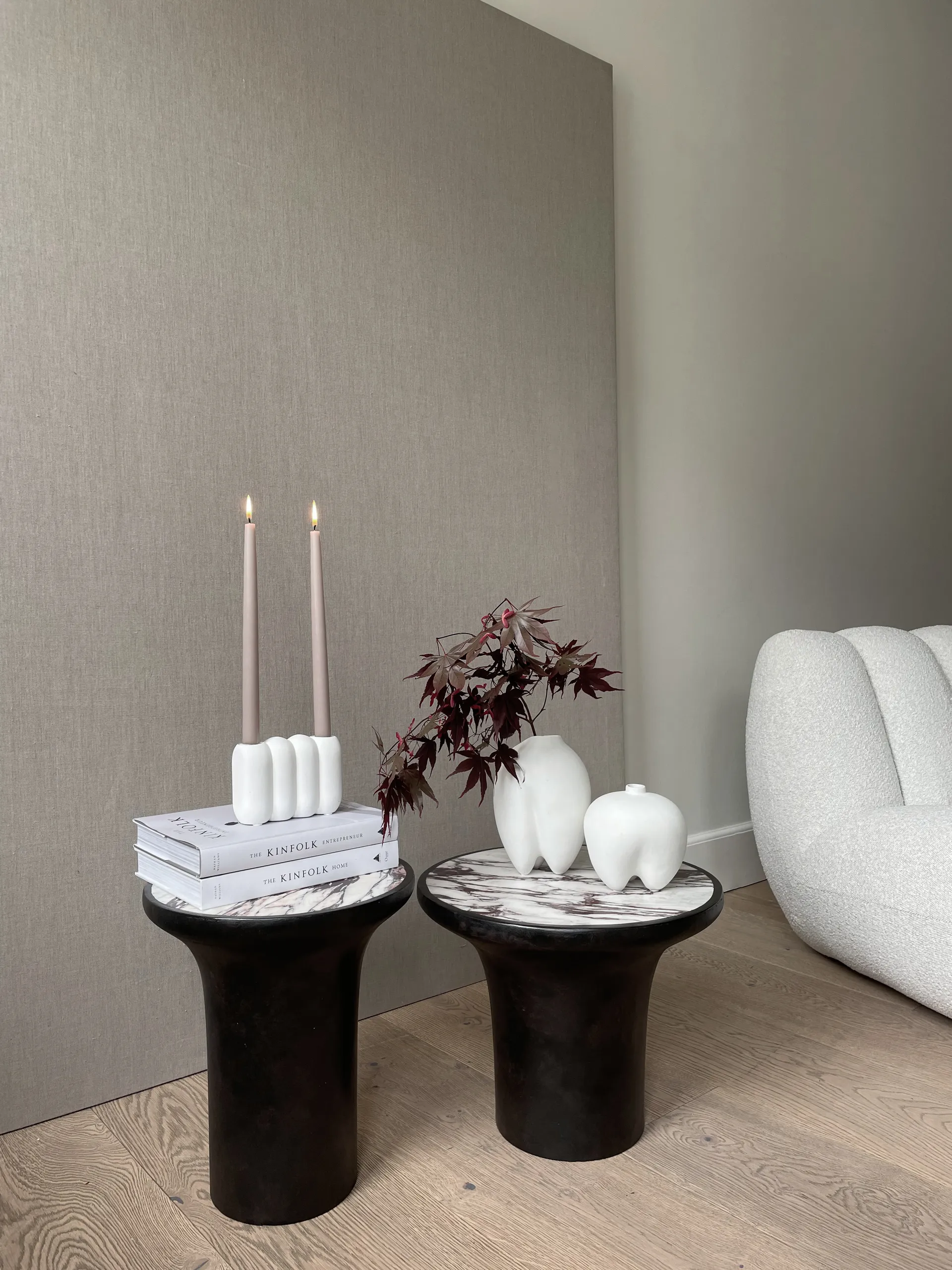 Tube lysestage Bone white, 11x14,5 cm 101 Copenhagen