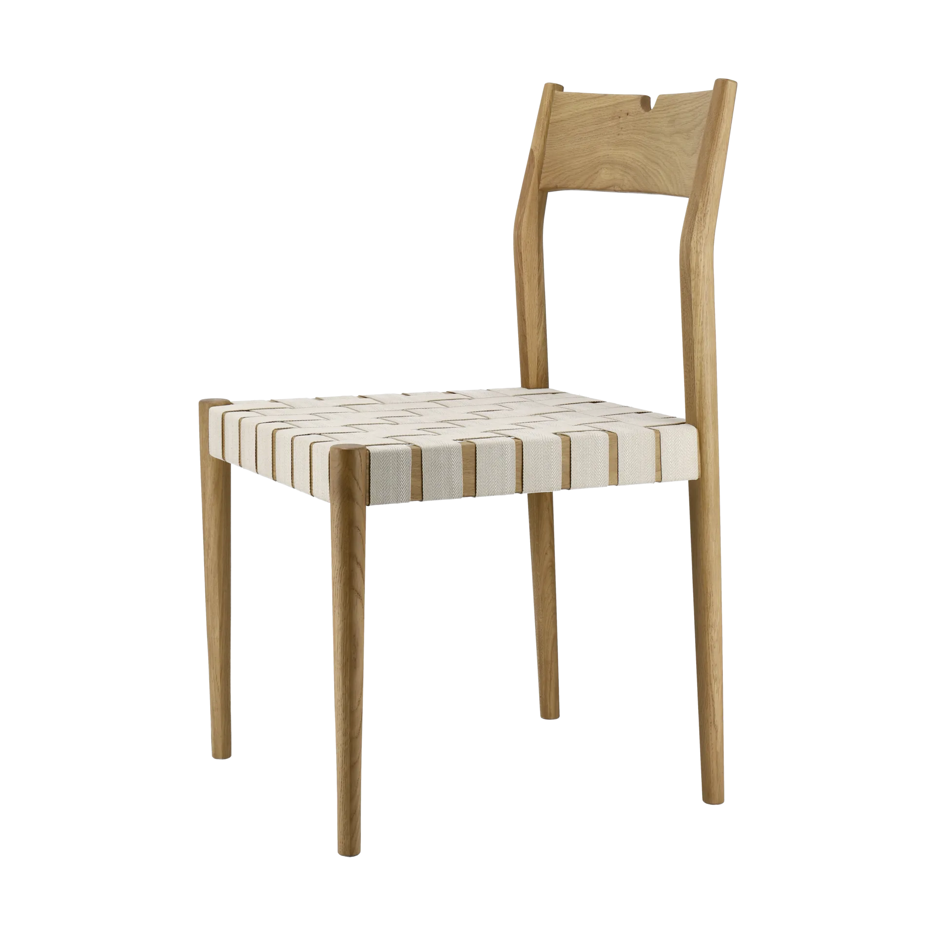 Ekeryd spisestol, Webbing-laquered oak 1898