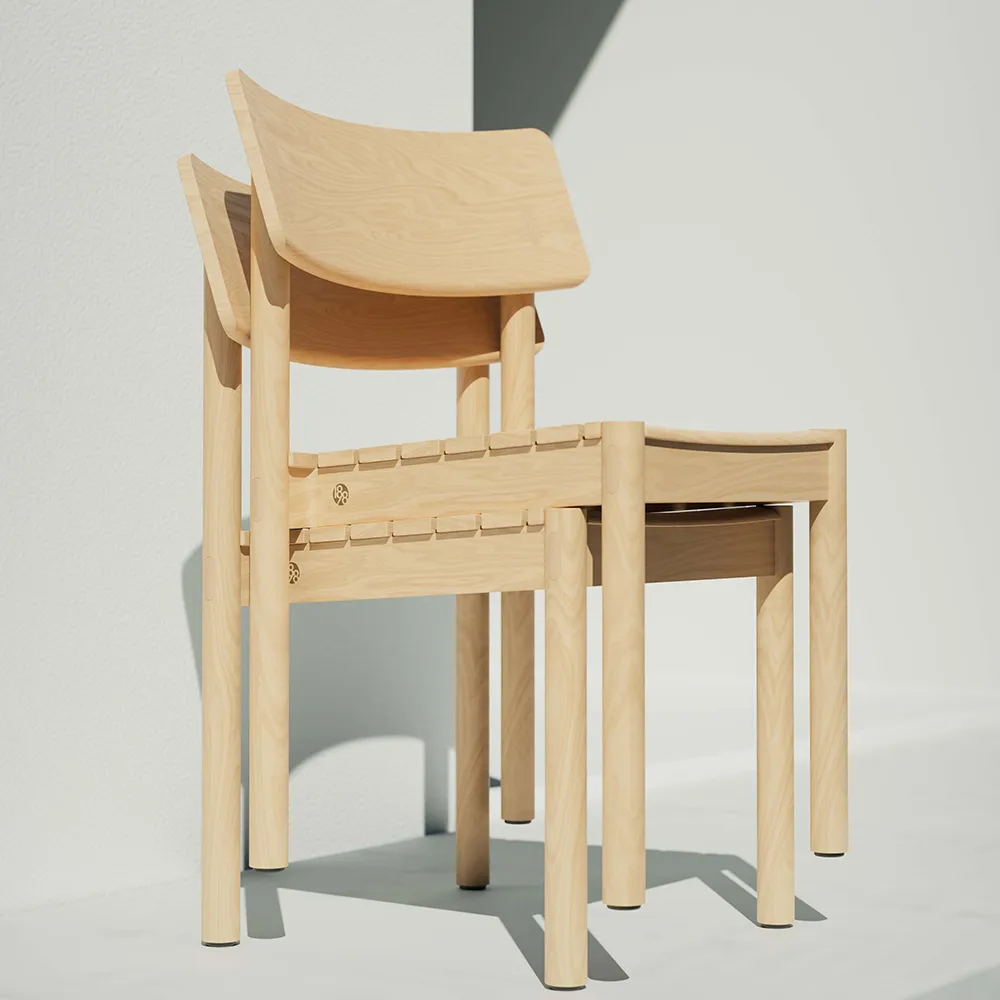 Strå stol, Teak 1898