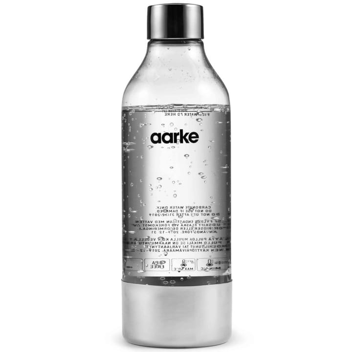 Aarke PET vandflaske 1 l - Poleret stål - Aarke