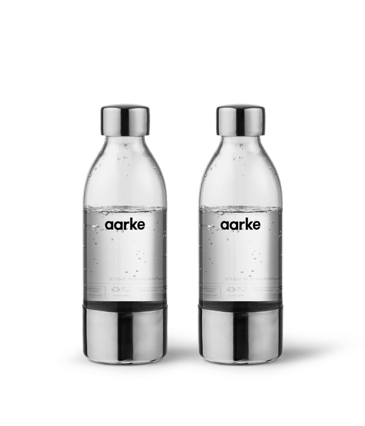 Aarke PET vandflaske 65 cl 2-pak, Blankpoleret rustfrit stål Aarke