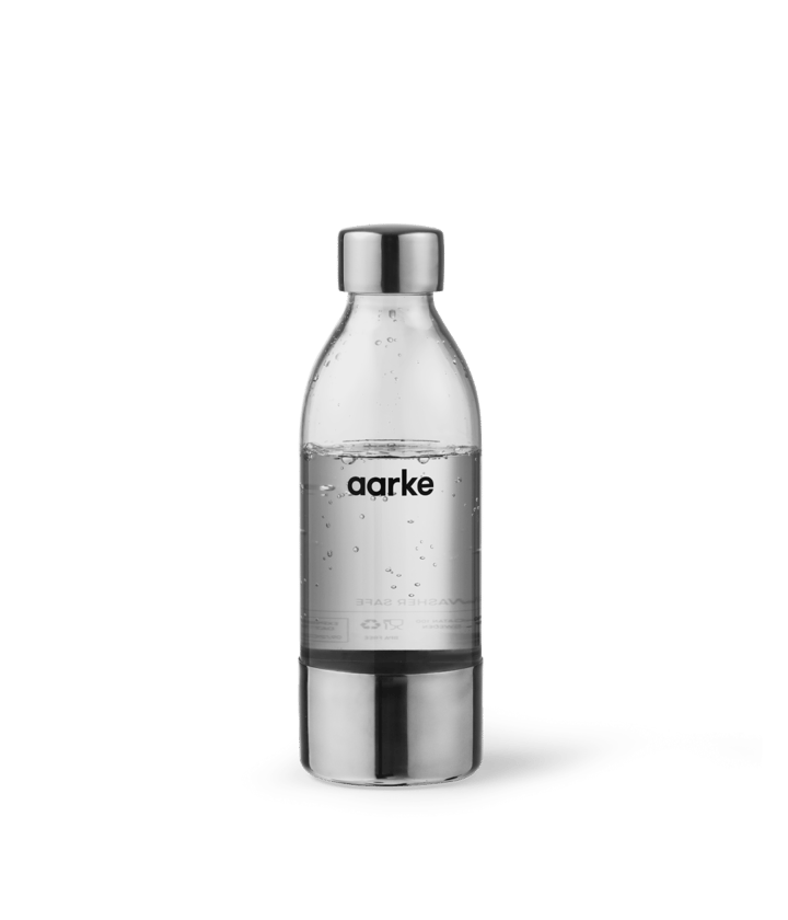 Aarke PET vandflaske 65 cl, Klar-rustfrit stål Aarke