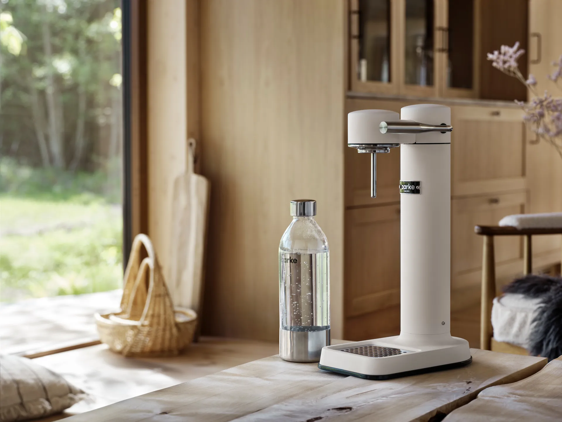 Carbonator 3 sodavandsmaskine, Mat hvid Aarke