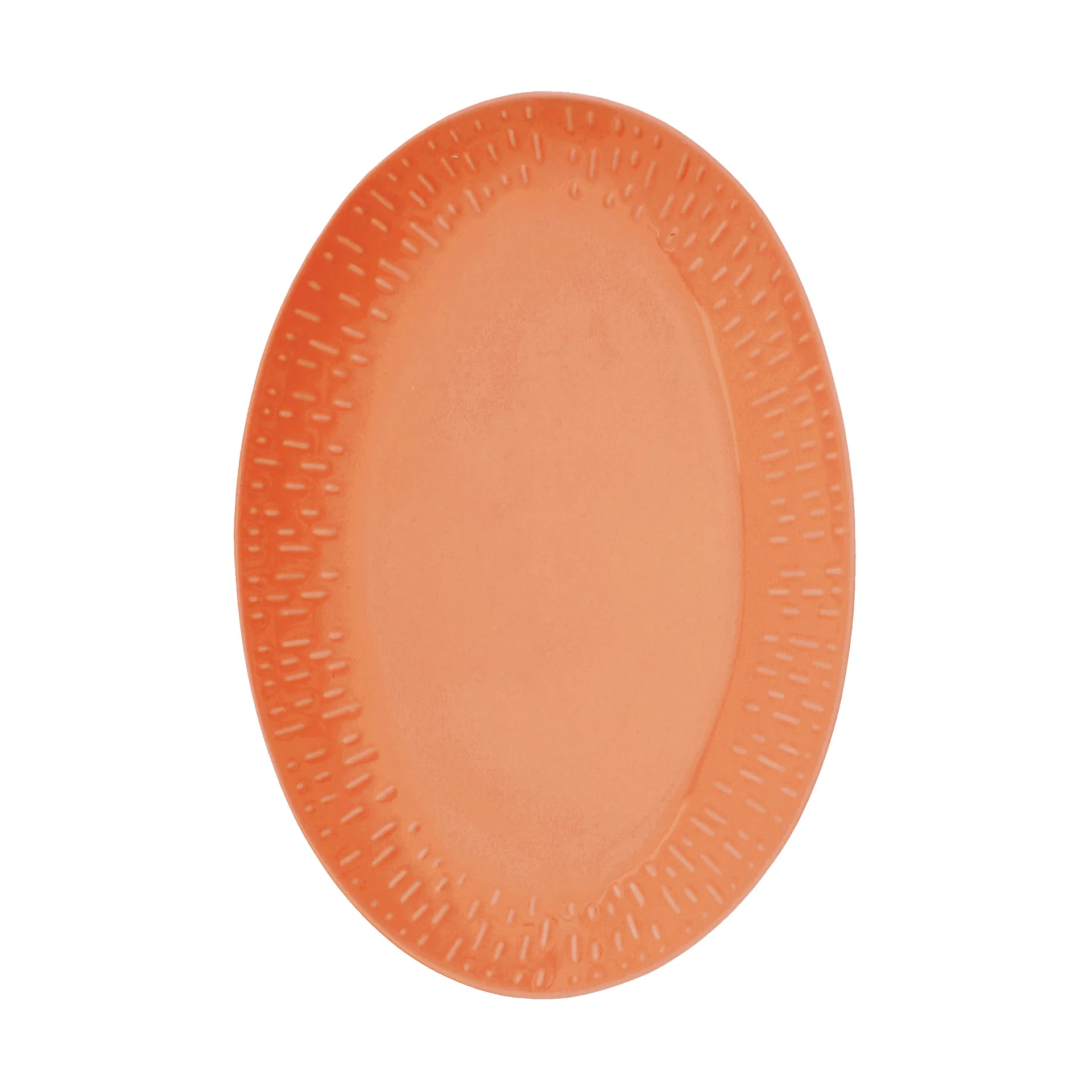 Confetti ovalt fad, Apricot, 25,5x36 cm Aida