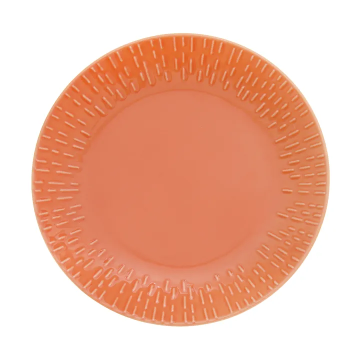 Confetti tallerken - Apricot, Ø21 cm - Aida