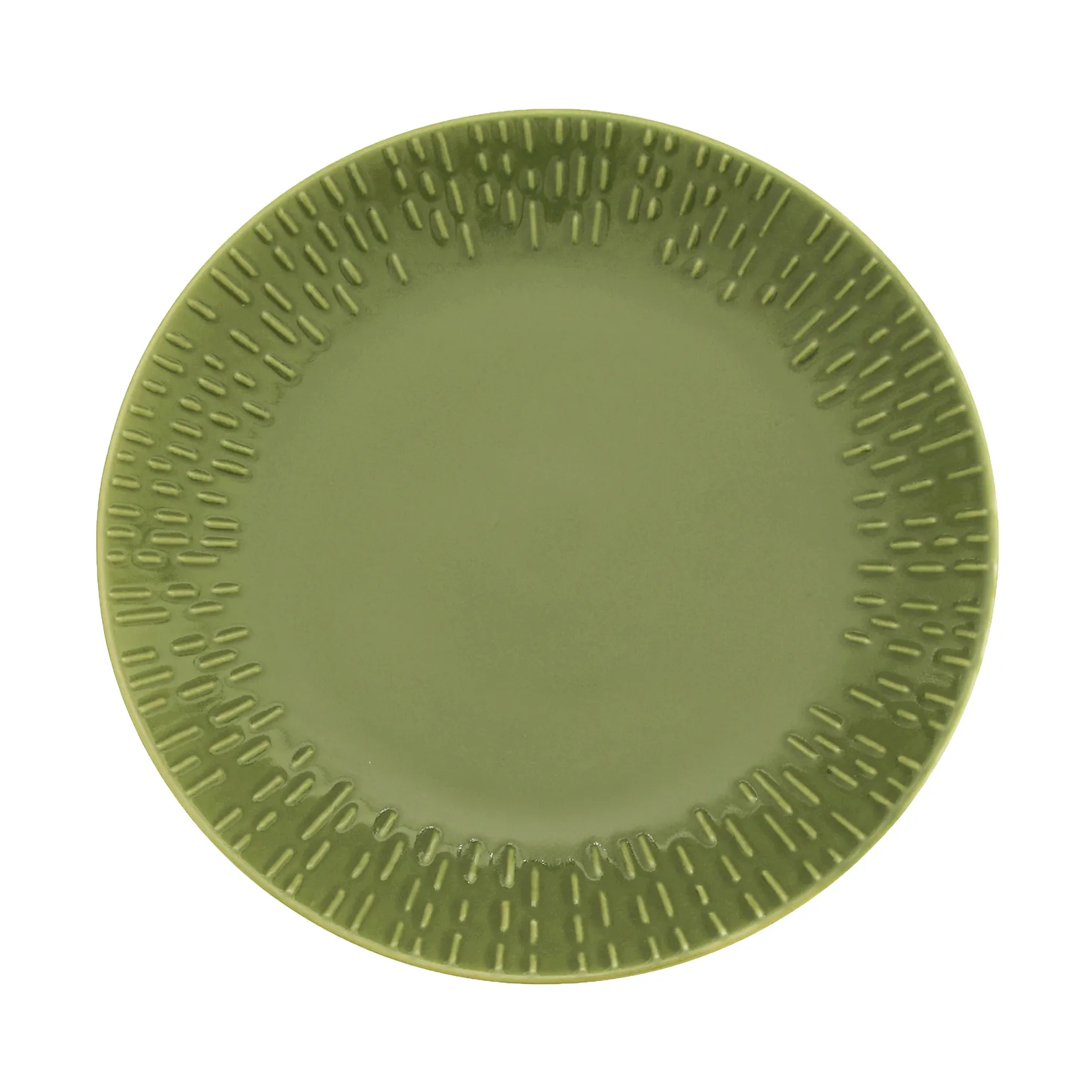 Confetti tallerken, Olive, Ø21 cm Aida