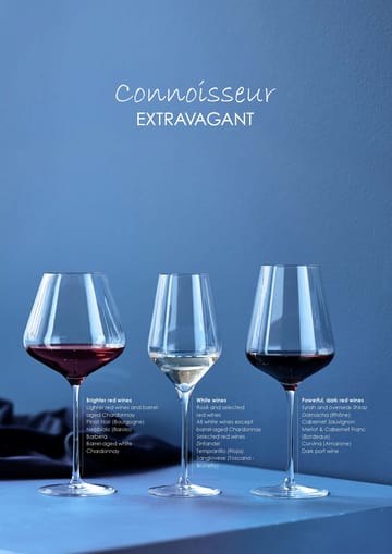 Connoisseur Extravagant hvidvinsglas 40,5 cl 4-pak - Clear - Aida