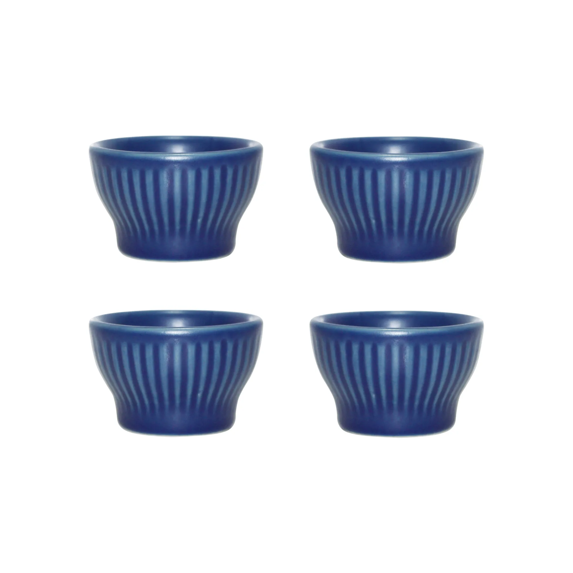 Groovy æggebæger 4-pak, Blue stoneware Aida